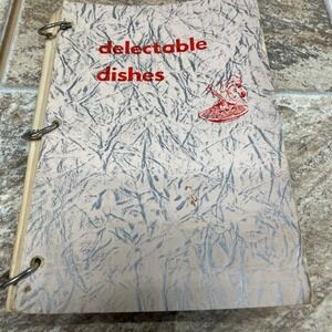 Vintage Delectable Dishes Boulder Creek CA Community Church Cookbook Santa Cruz